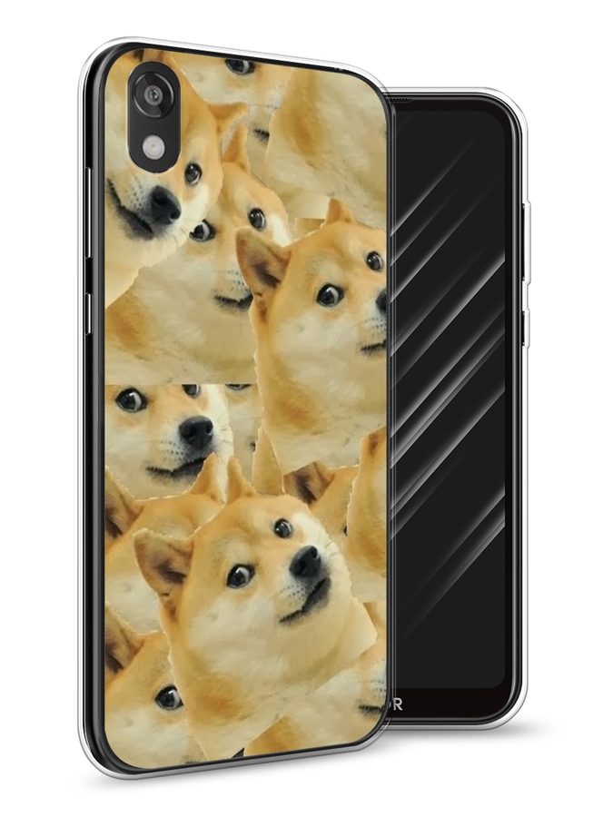 

Чехол Awog на Huawei Y5 2019 "Собака-подозревака фон", Желтый;черный, 69050-9