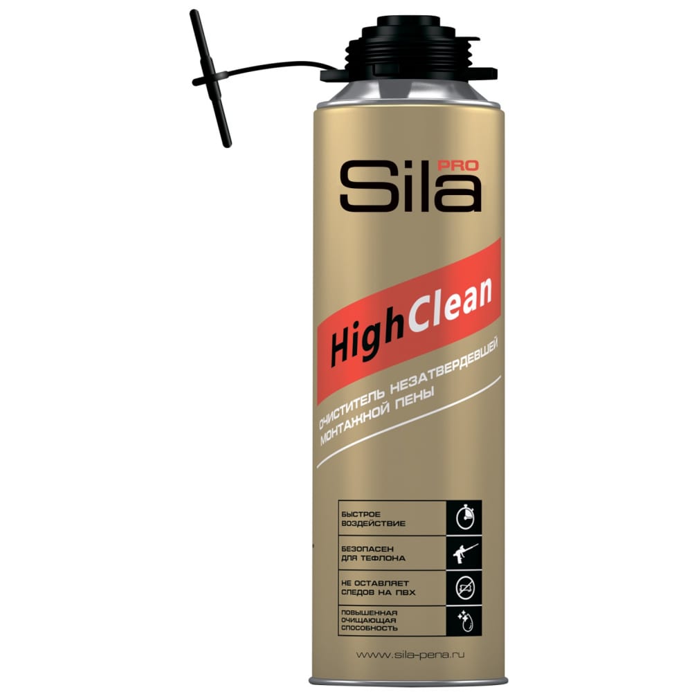 Очиститель монтажной пены Sila 500ml Россия CLSL500