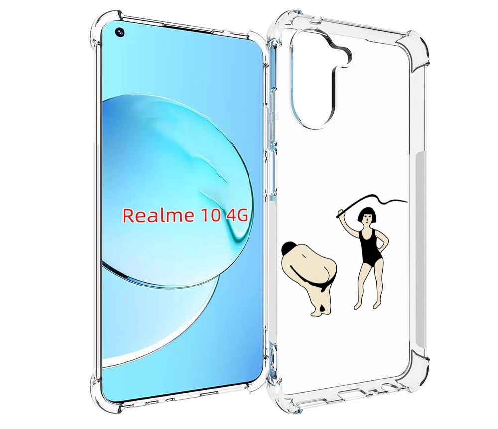 

Чехол MyPads женщина-наказывает для Realme 10, Прозрачный, Tocco