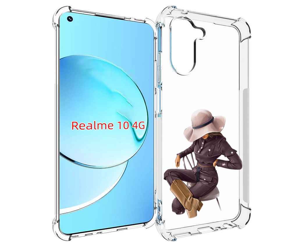 

Чехол MyPads загадочная-девушка-в-костюме женский для Realme 10, Прозрачный, Tocco