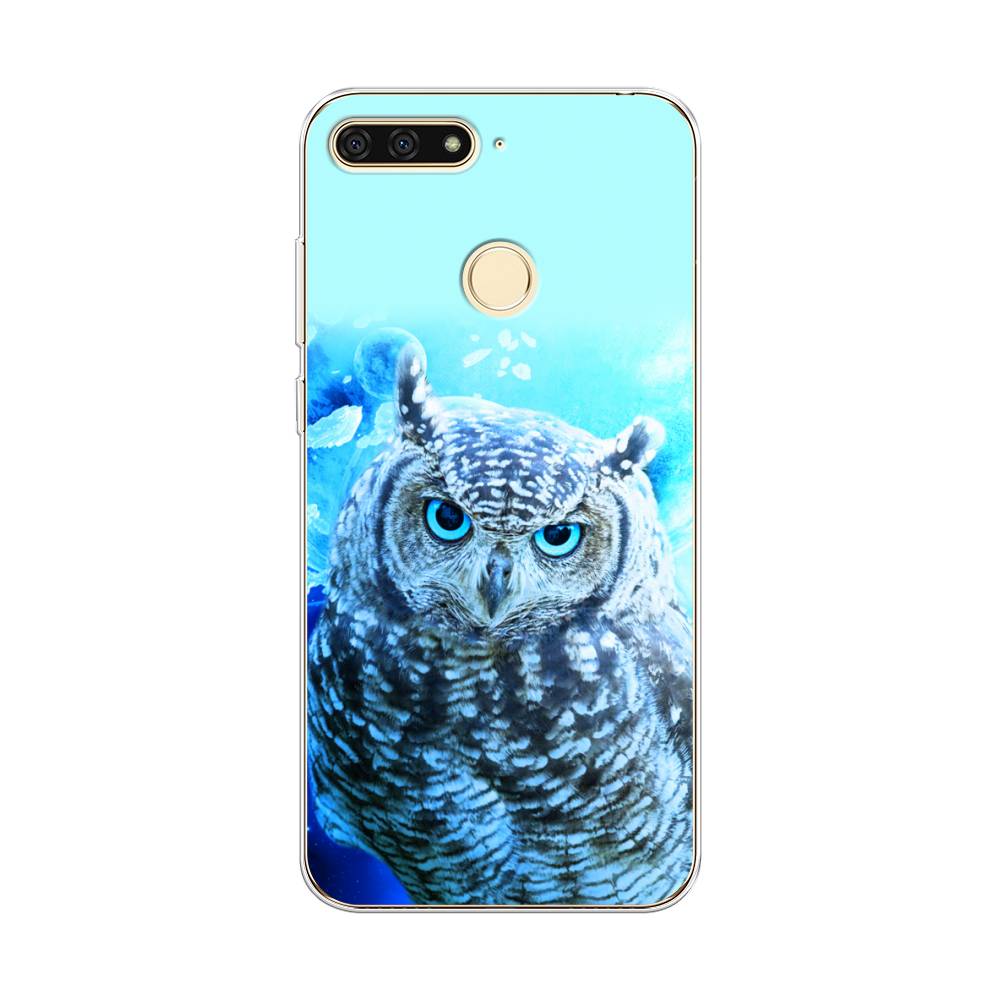 

Чехол Awog на Honor 7C "Сова арт 7", Синий;голубой, 64550-1