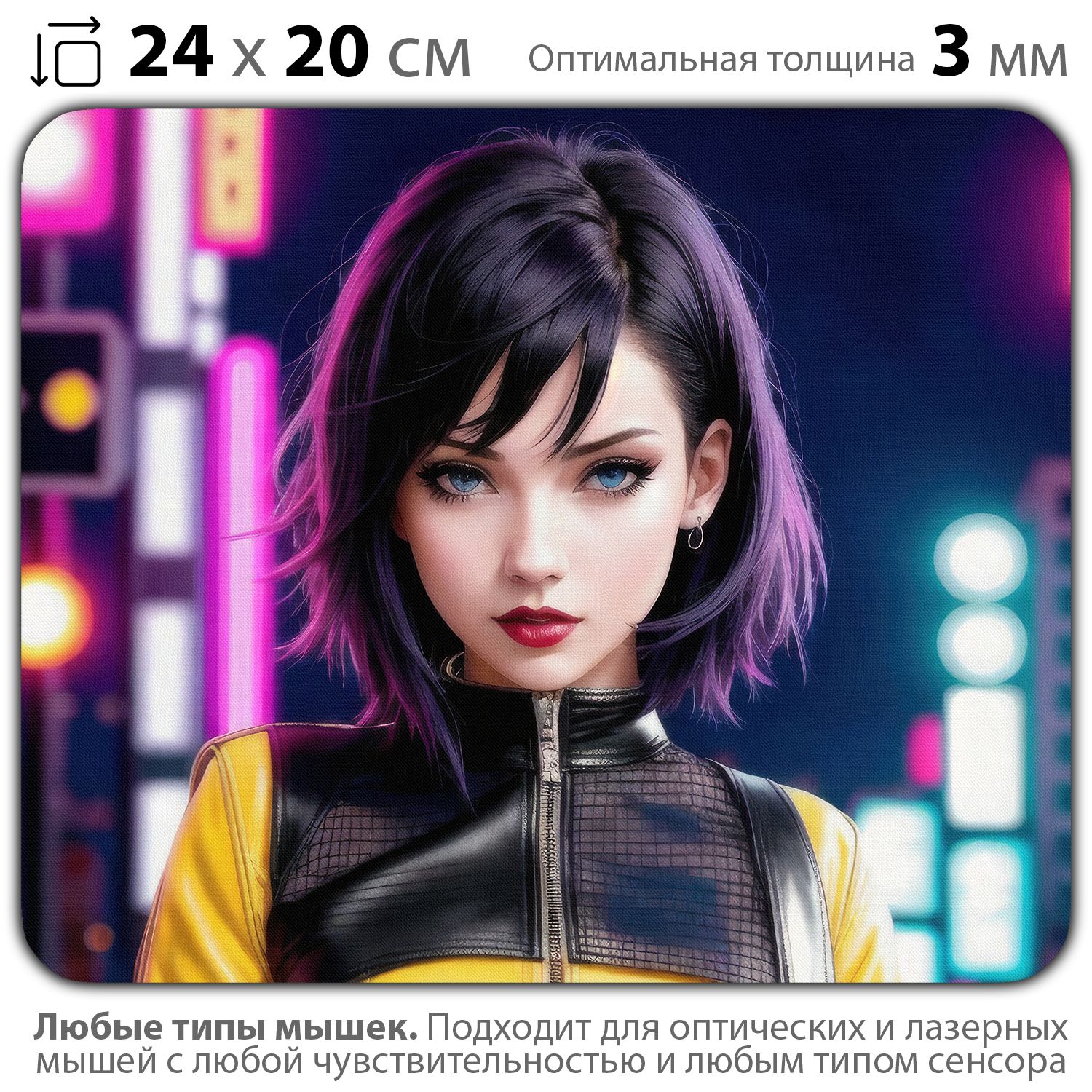 

Коврик для мыши NoBrand PAD03000817, Разноцветный, PAD03000817