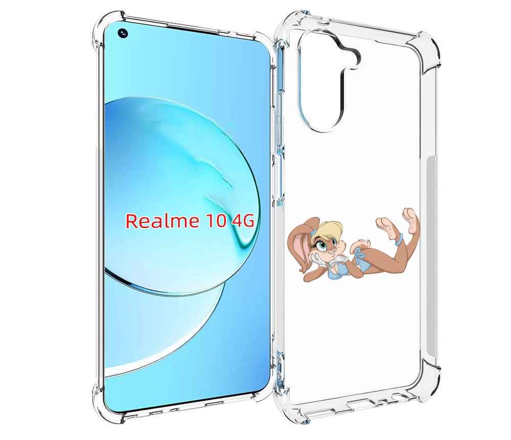 Чехол MyPads зайка-в-купальнике для Realme 10