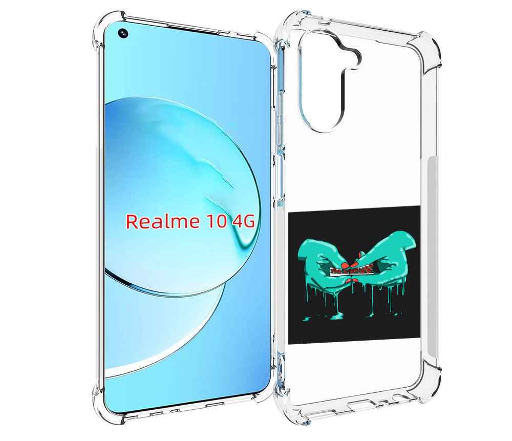 

Чехол MyPads закручиваю-розочки для Realme 10, Прозрачный, Tocco