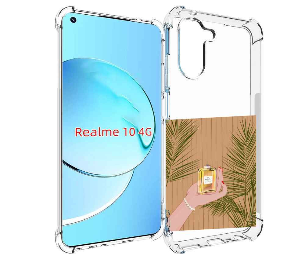 

Чехол MyPads запах-шанель-номер-5 для Realme 10, Прозрачный, Tocco