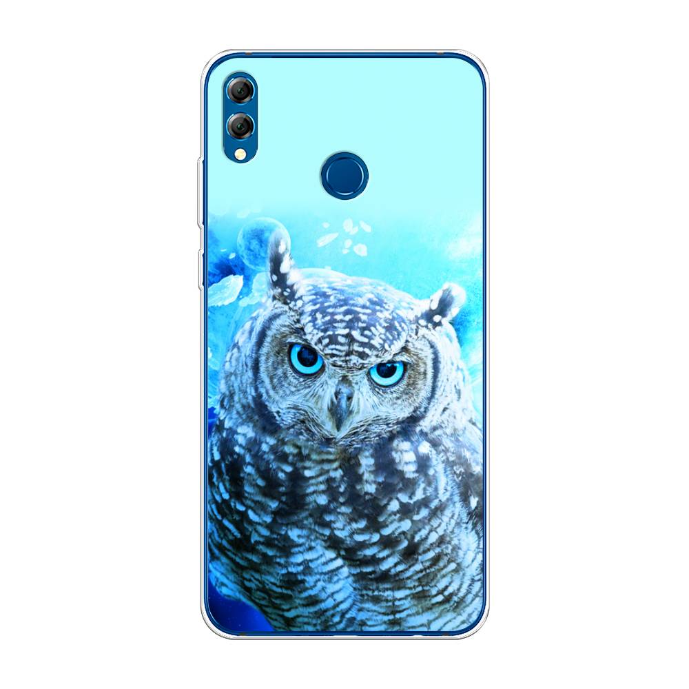 

Чехол Awog на Honor 8X Max "Сова арт 7", Синий;голубой, 66550-1