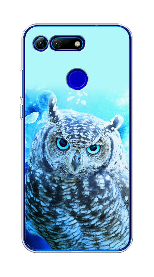 

Чехол Awog на Honor V20 (View 20) "Сова арт 7", Синий;голубой, 67350-1