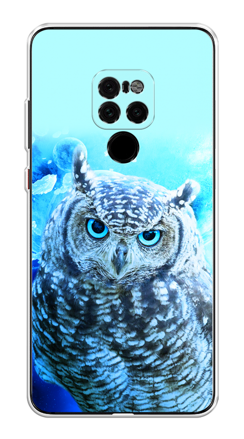 

Чехол Awog на Huawei Mate 20 "Сова арт 7", Синий;голубой, 66850-1