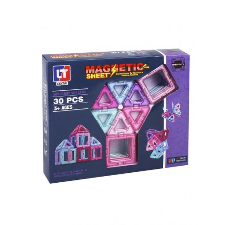 

Конструктор магнитный Наша игрушка 30 дет., 200927945