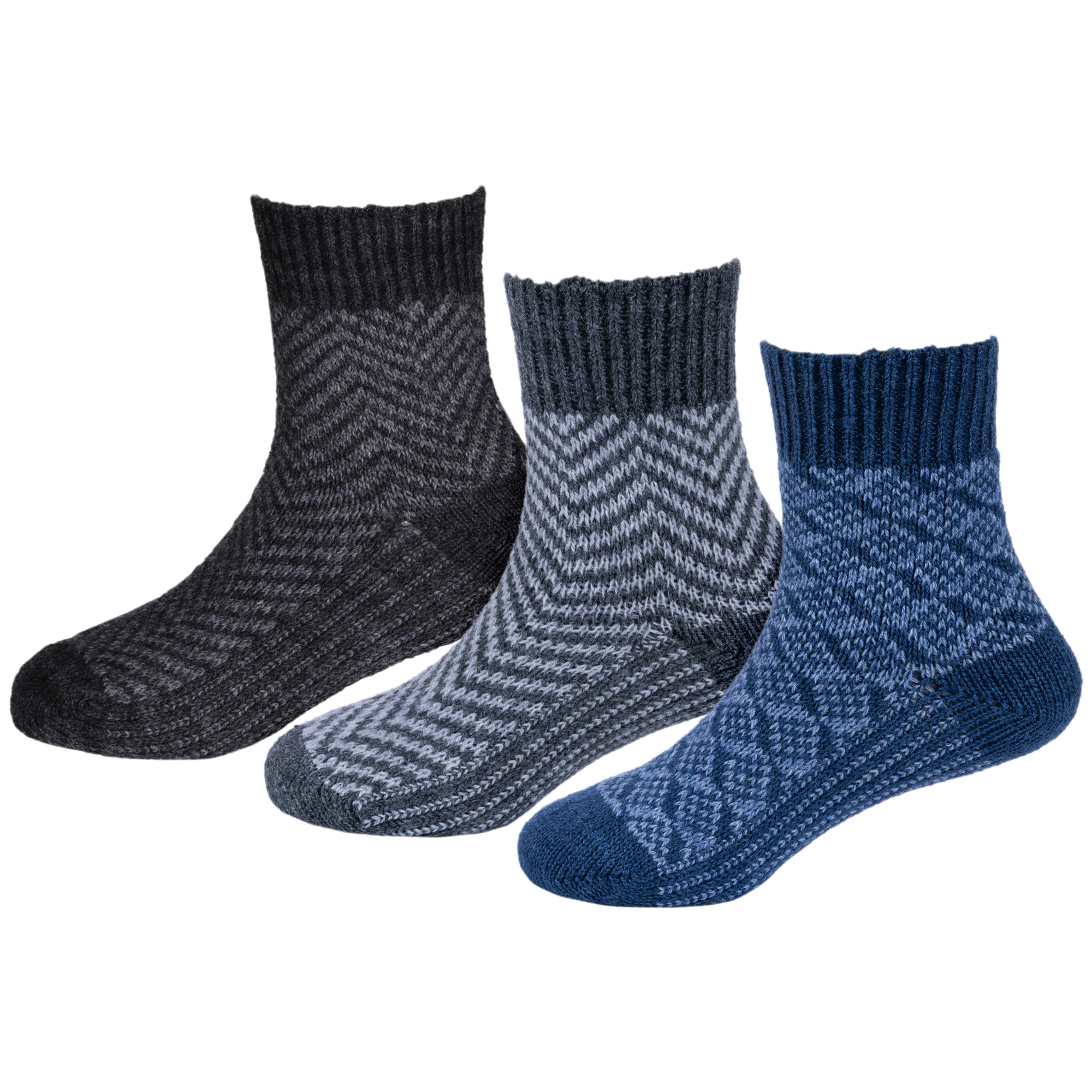 

Носки детские Rusocks 3-Д-382, черный; серый; синий, 18-20, 3-Д-382