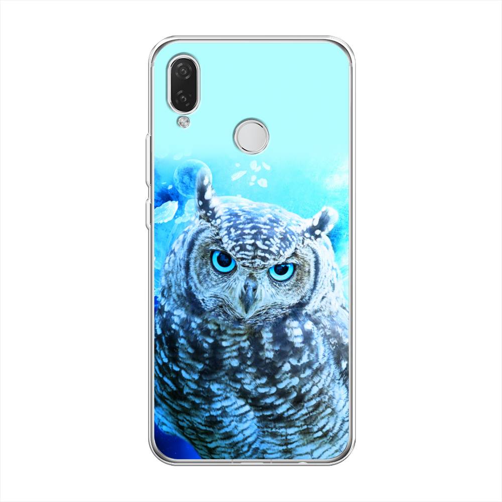 

Чехол Awog на Huawei Nova 3i "Сова арт 7", Синий;голубой, 68350-1