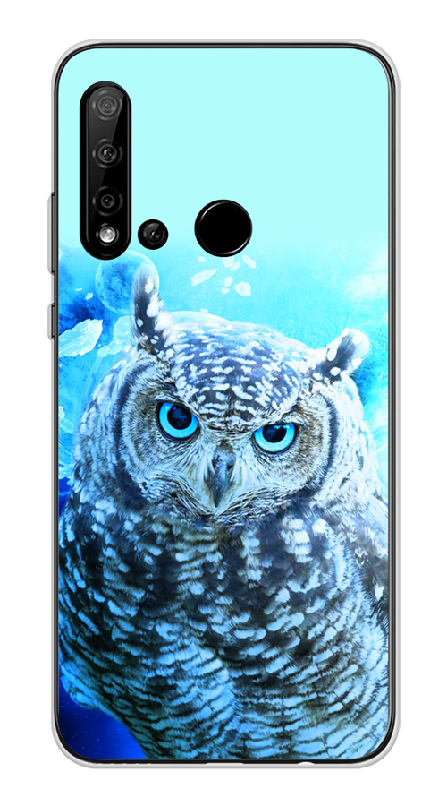 

Чехол Awog на Huawei Nova 5i "Сова арт 7", Синий;голубой, 69850-1