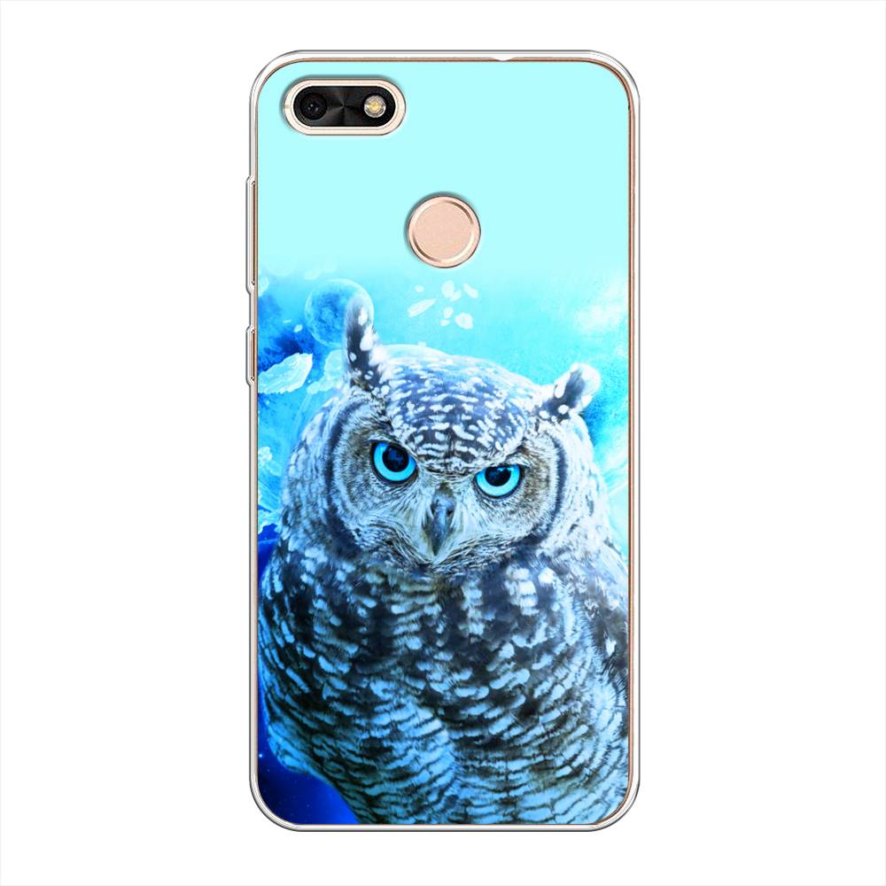 

Чехол Awog на Huawei Nova Lite (2017) "Сова арт 7", Синий;голубой, 64750-1