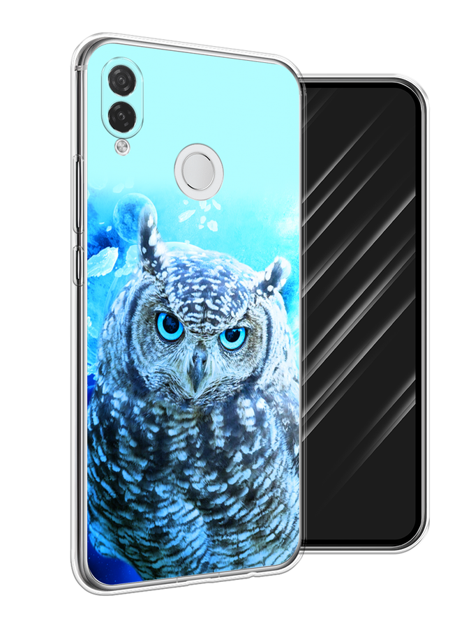 

Чехол Awog на Huawei P Smart Plus "Сова арт 7", Синий;голубой, 68250-1