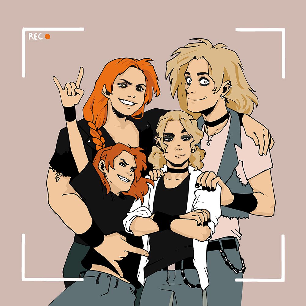 Картинки глэма metal family