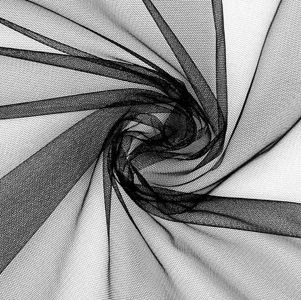 

Т1116.01 Сетка эластичная ультратонкая Эффект голого тела 20г/м2 300см*5м (черный)