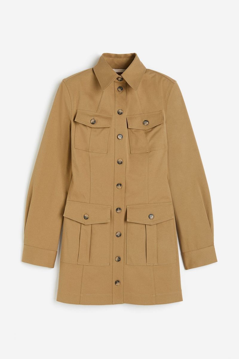 

Платье женское H&M 1231103 бежевое 42 EU, Бежевый, 1231103