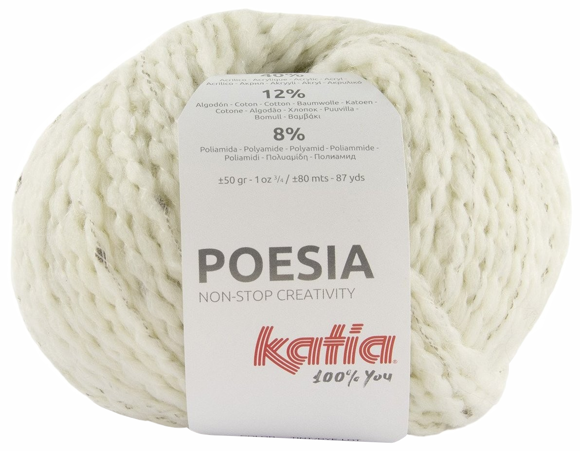

Пряжа Katia POESIA (50), белый, 5 шт. по 50 г