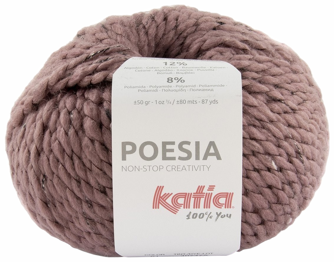 

Пряжа Katia POESIA (61), ковыль, 5 шт. по 100 г, Коричневый