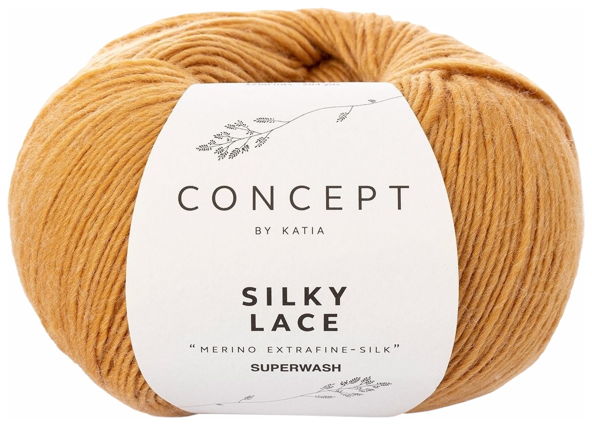 

Пряжа Katia Silky Lace (167), золотой, 5 шт. по 50 г, Оранжевый