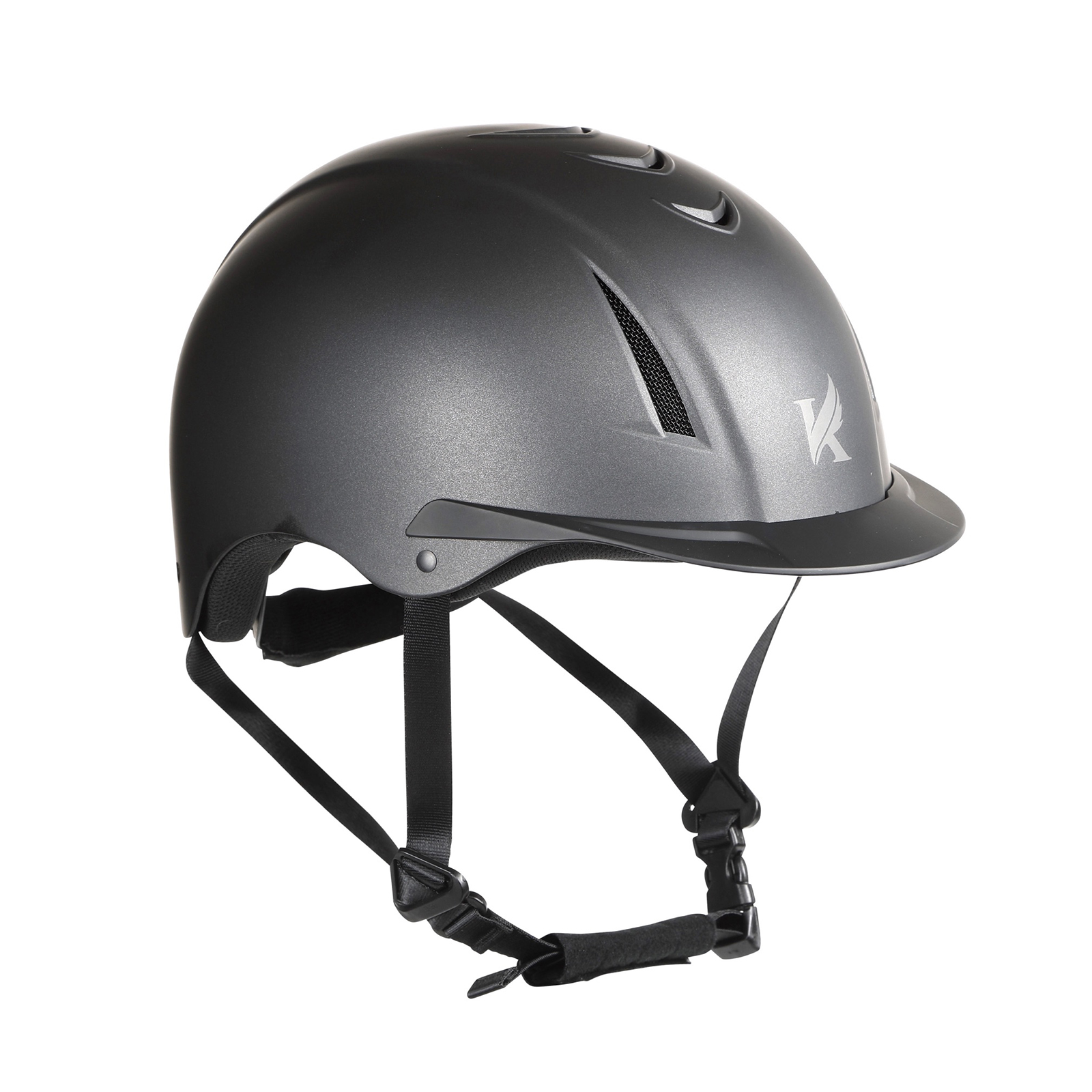 Шлем защитный для верховой езды с регулировкой SHIRES Imelda , обхват 52-54 см, черный