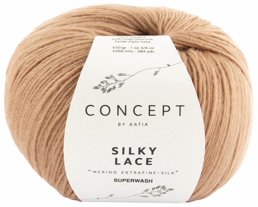 

Пряжа Katia Silky Lace (180), красная глина, 5 шт. по 50 г, Коричневый
