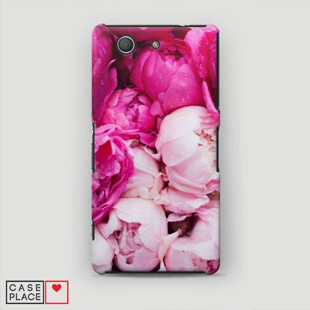 

Пластиковый чехол "Пионы розово-белые" на Sony Xperia Z3 compact, 52020-6