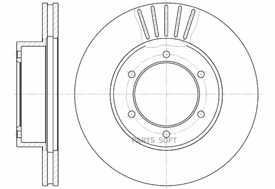 

G-BRAKE GR-02207 Диск тормозной вентилируемый G-brake GR-02207 1шт