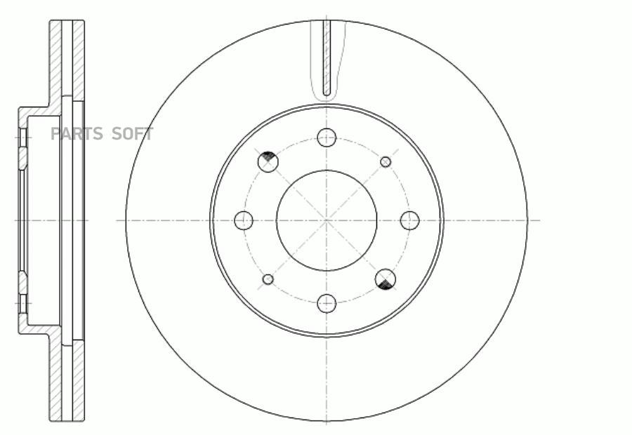 

G-BRAKE GR-02262 Диск тормозной вентилируемый G-brake GR-02262 1шт