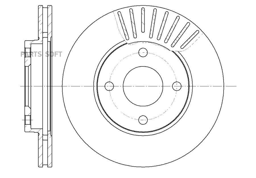 

G-BRAKE GR-02456 Диск тормозной вентилируемый G-brake GR-02456 1шт