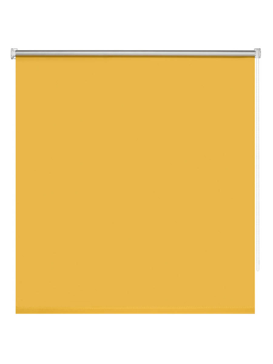 фото Штора рулонная decofest блэкаут плайн 90x160 см желтое золото