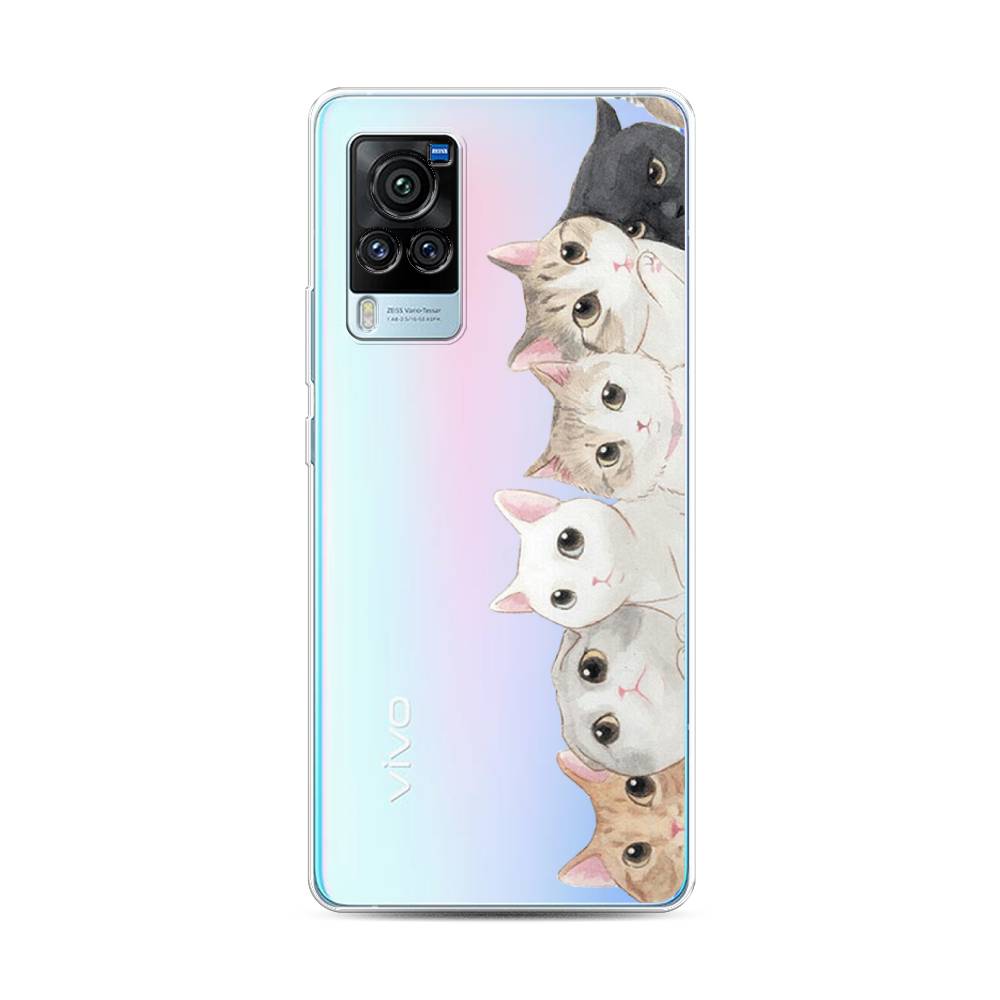 

Силиконовый чехол "Котики" на Vivo X60 Pro, Котики
