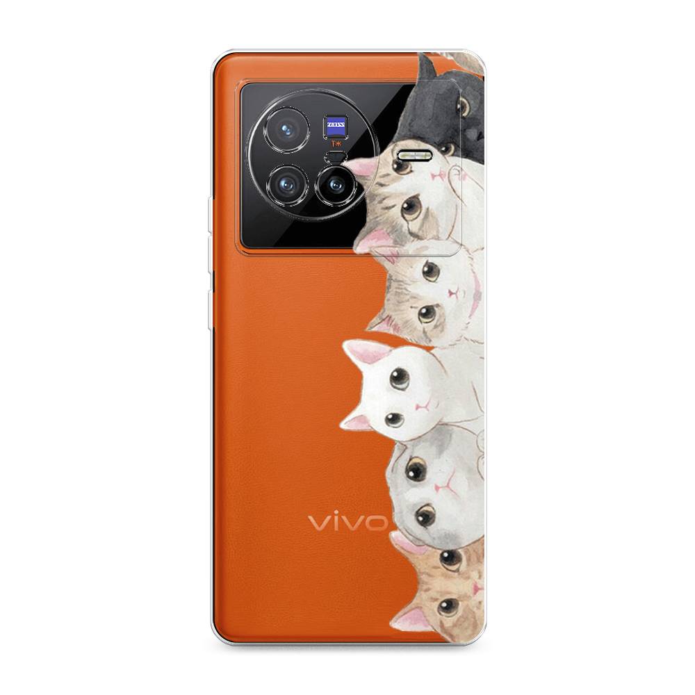 

Силиконовый чехол "Котики" на Vivo X80, Котики