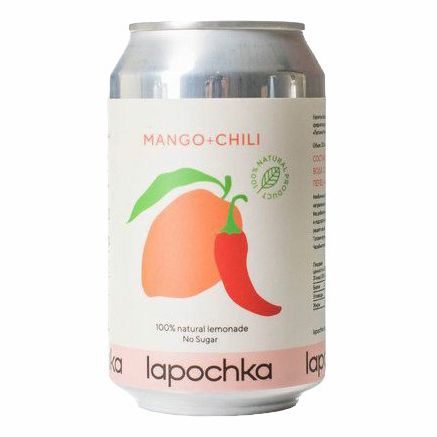 Газированный напиток Lapochka манго-чили 0,33 л