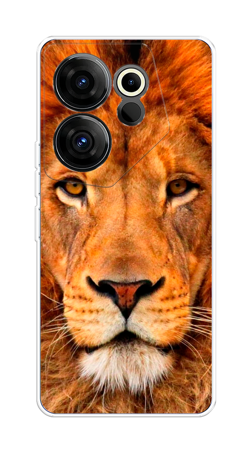 

Чехол на Tecno Camon 20 Premier "Благородный лев", Оранжевый, 304250-1