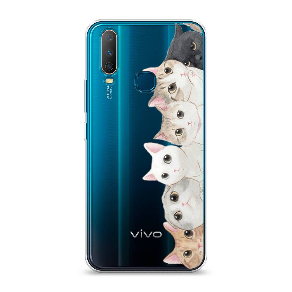 

Силиконовый чехол "Котики" на Vivo Y12, Котики