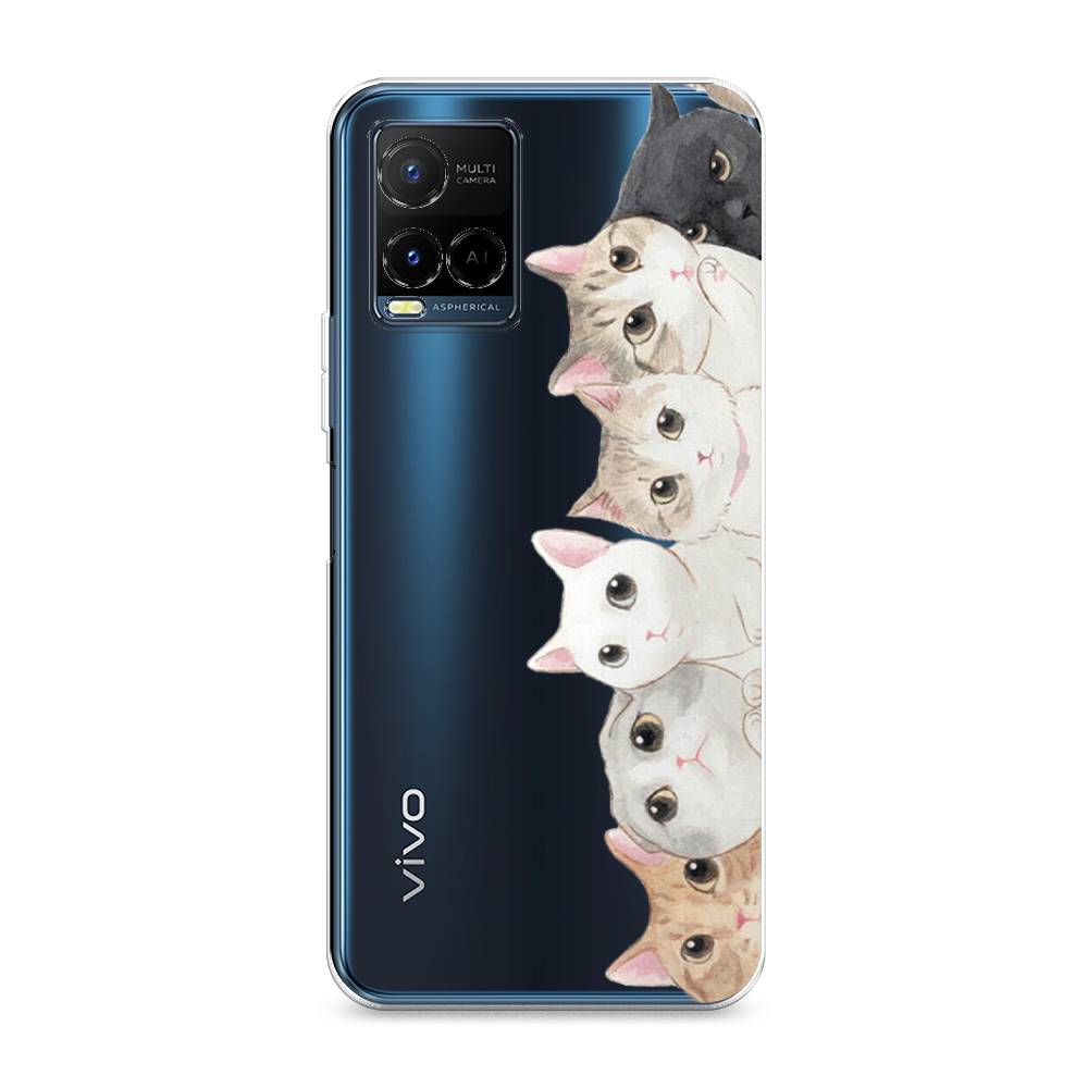 

Силиконовый чехол "Котики" на Vivo Y21e, Котики
