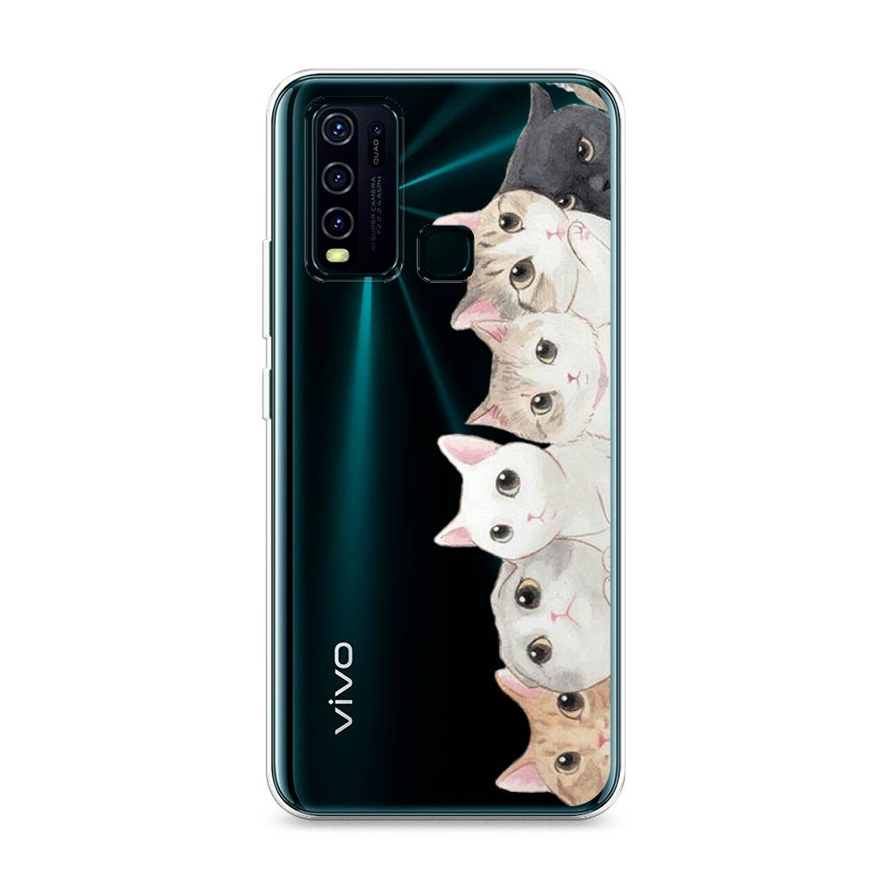 

Силиконовый чехол "Котики" на Vivo Y50, Котики