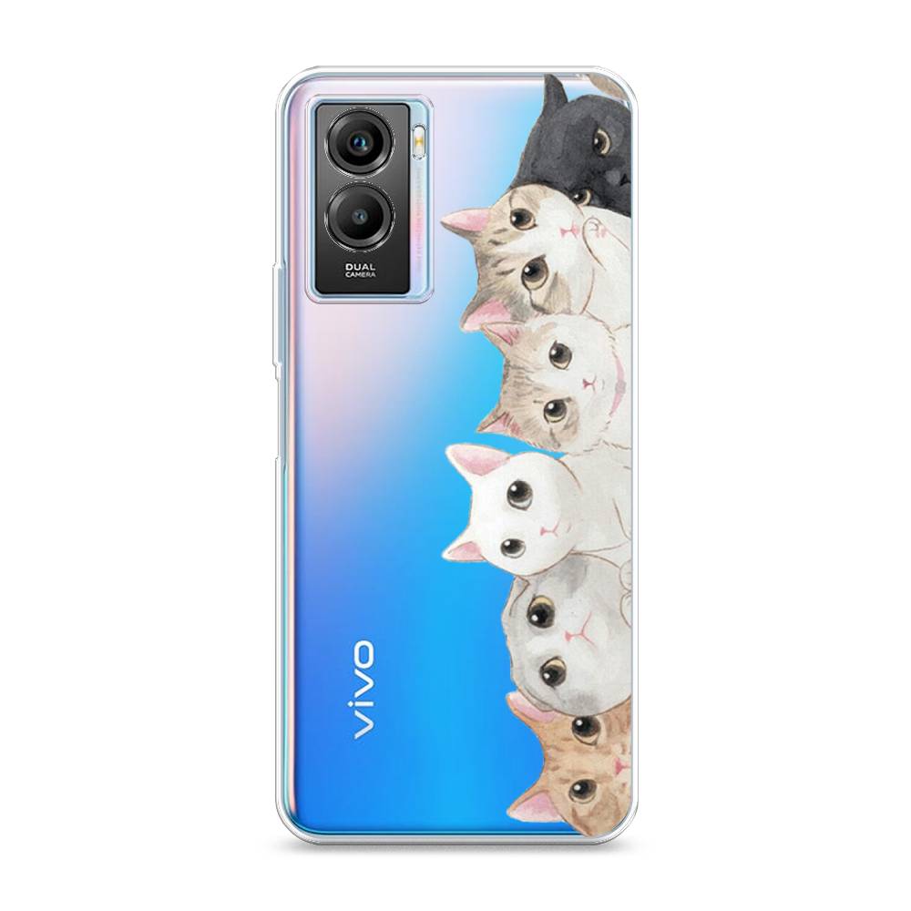 

Силиконовый чехол "Котики" на Vivo Y55s 5G, Котики