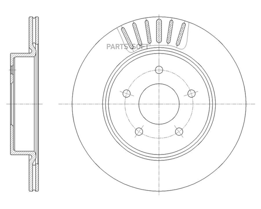 

G-BRAKE GR-21786 Диск тормозной вентилируемый G-brake GR-21786 1шт