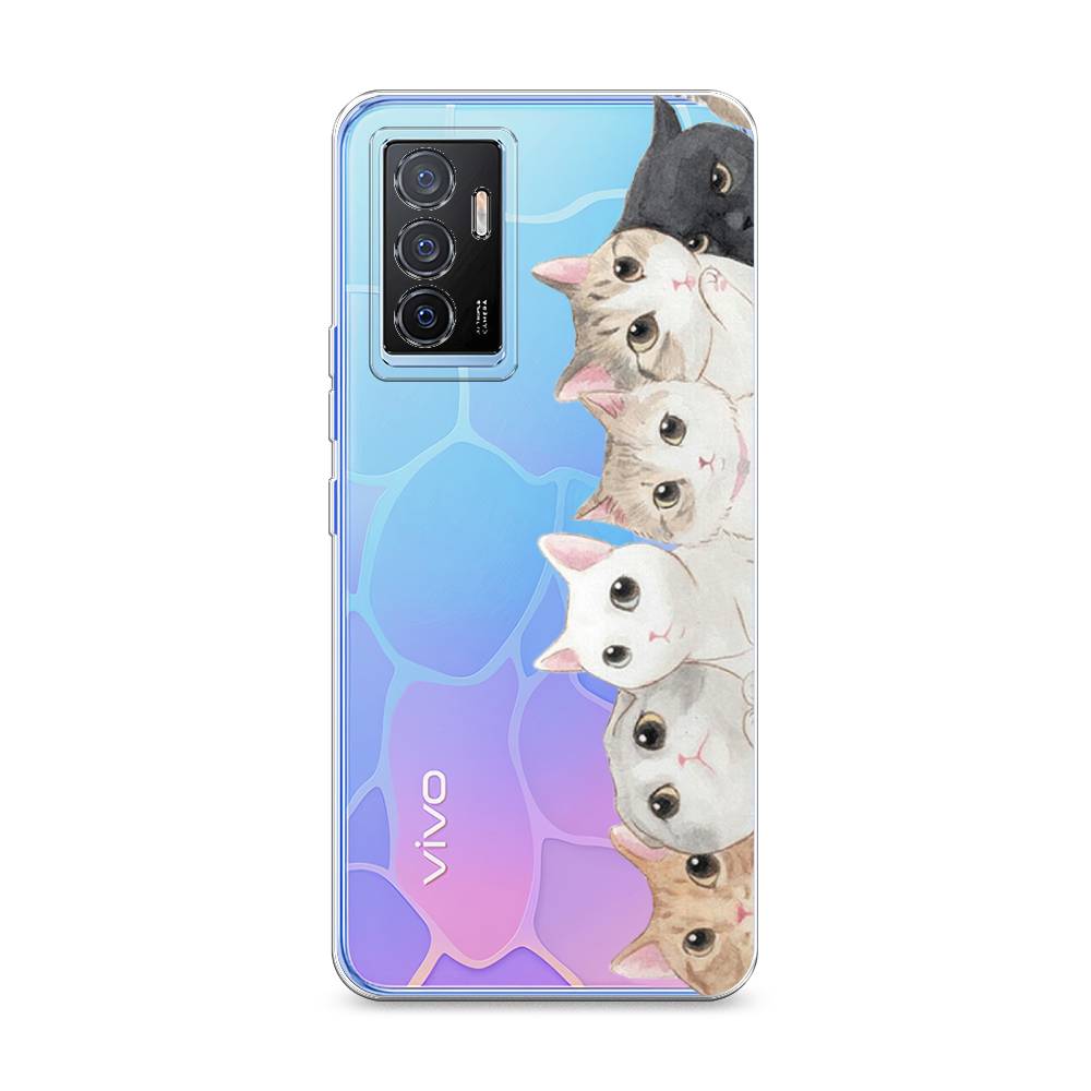 

Силиконовый чехол "Котики" на Vivo Y75 4G, Котики
