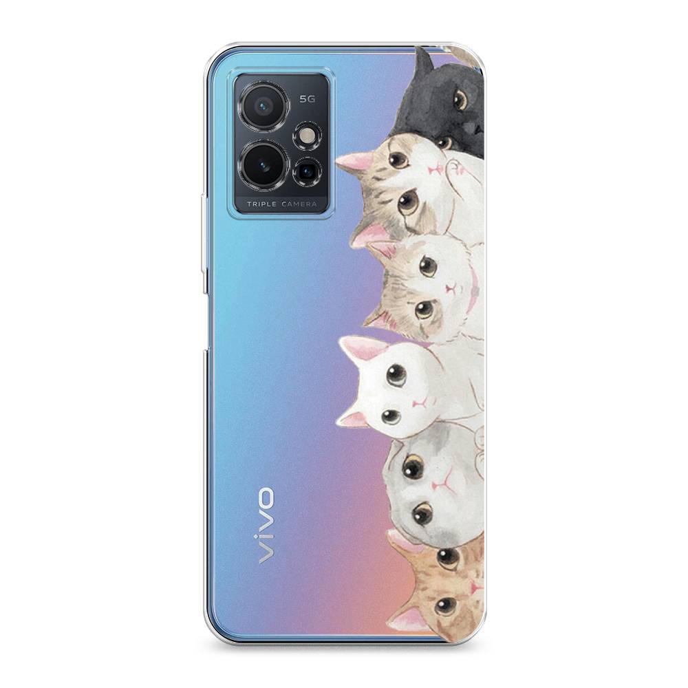 

Силиконовый чехол "Котики" на Vivo Y75 5G, Котики