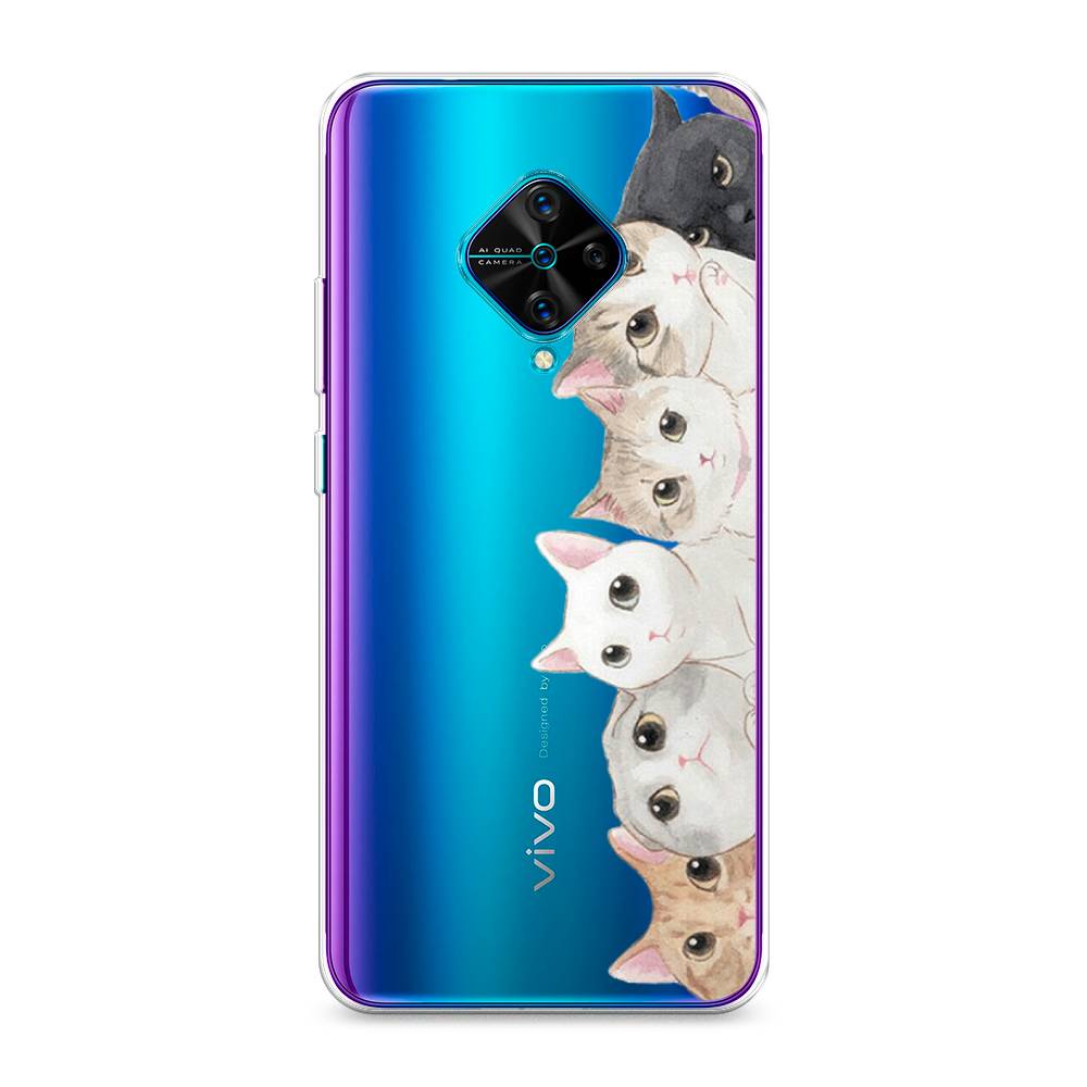 

Силиконовый чехол "Котики" на Vivo Y9s, Котики
