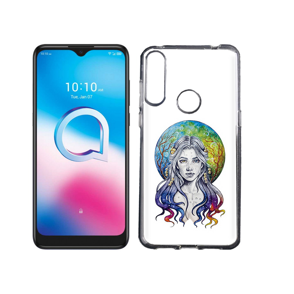 

Чехол MyPads Tocco для Alcatel 3L (2020) 5029Y девушка с красивыми волосами, Tocco