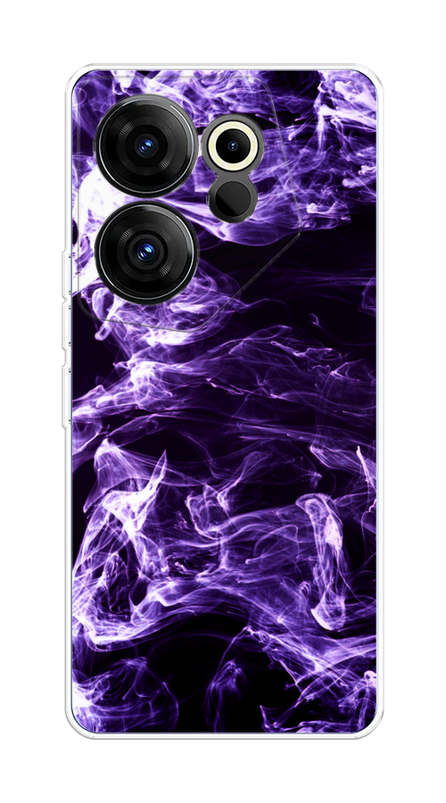 

Чехол на Tecno Camon 20 Premier "Фиолетовый дым", Фиолетовый;белый;черный, 304250-3