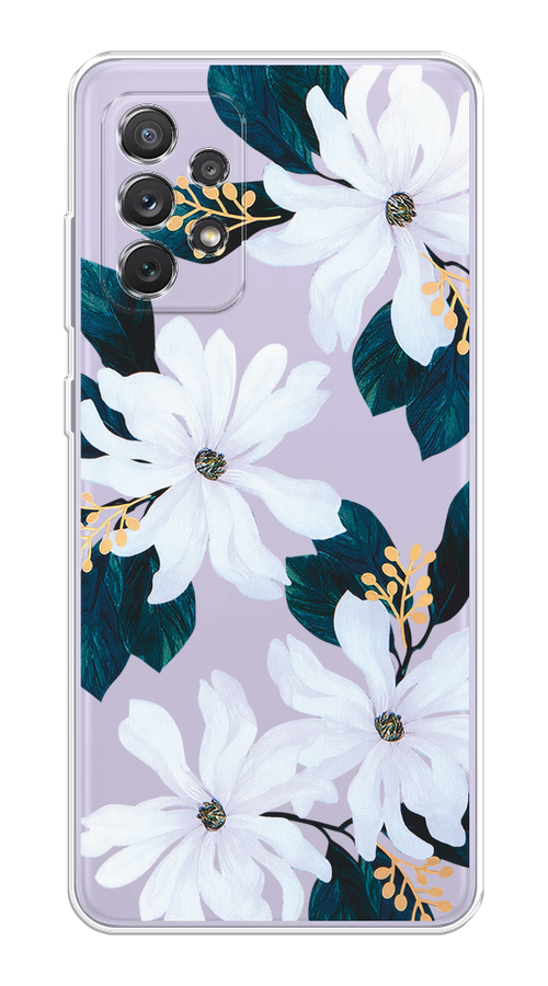 

Чехол на Samsung Galaxy A73 "Delilah Flower", Зеленый;белый, 2104650-1