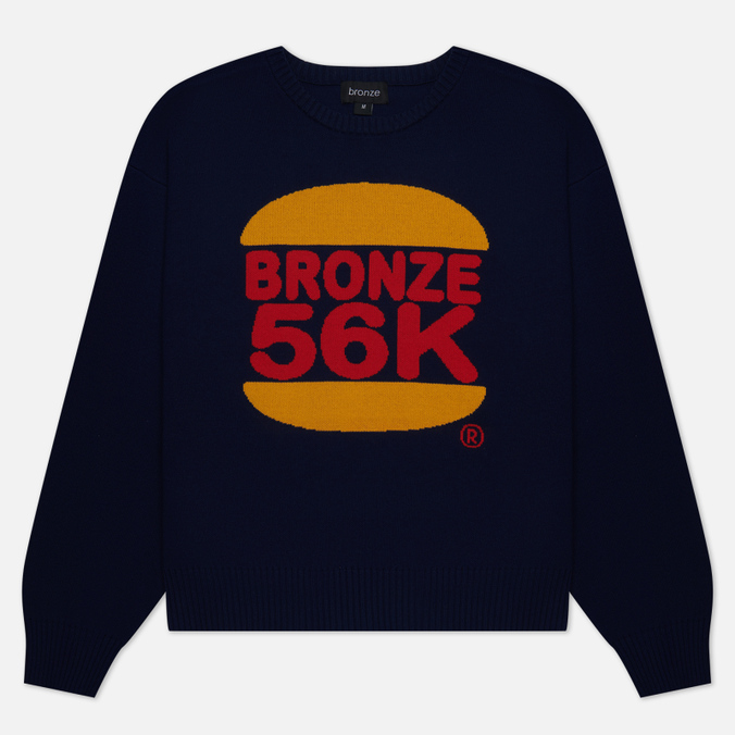 

Мужской свитер Bronze 56k Burger синий, Размер M, Burger