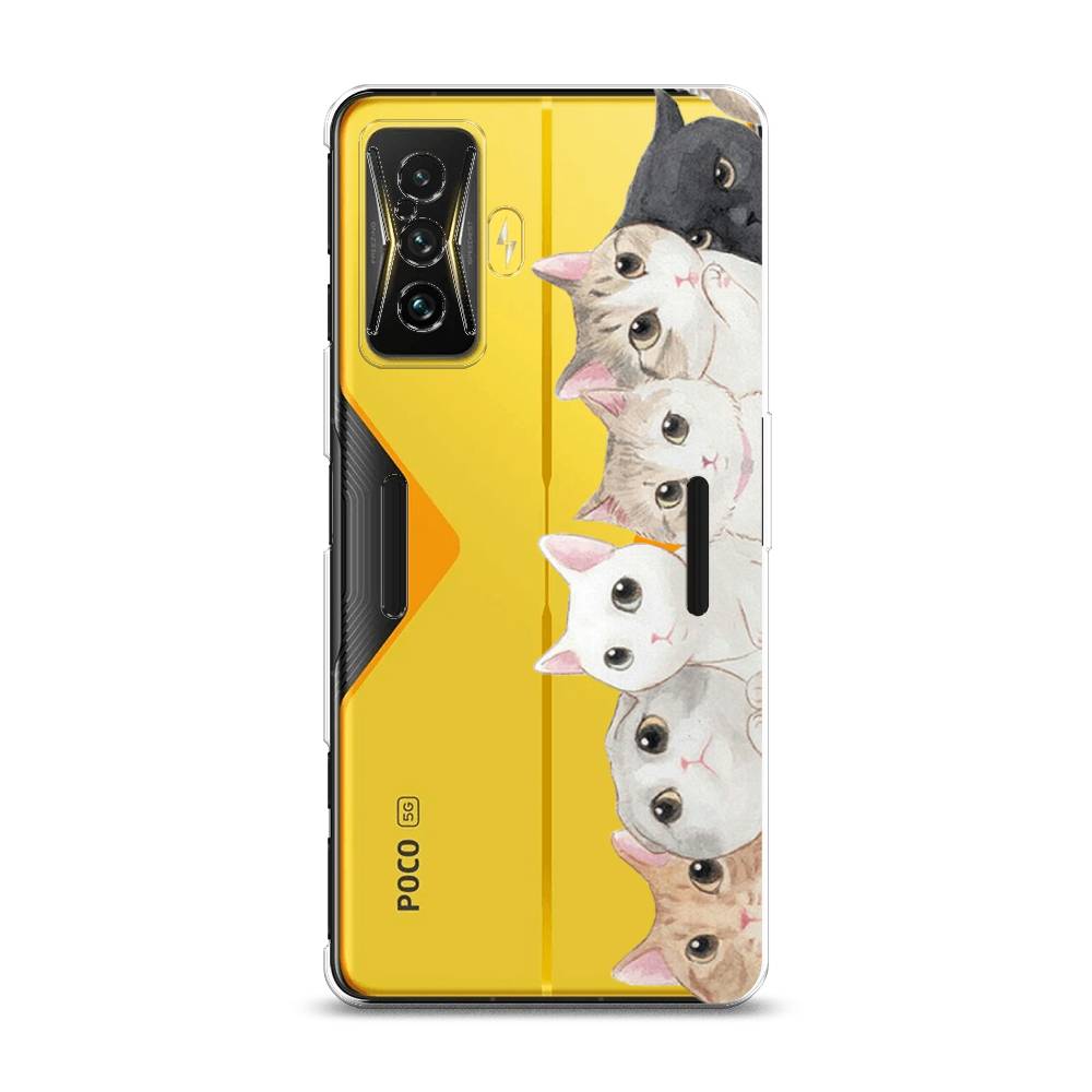 

Силиконовый чехол "Котики" на Xiaomi Poco F4 GT, Котики