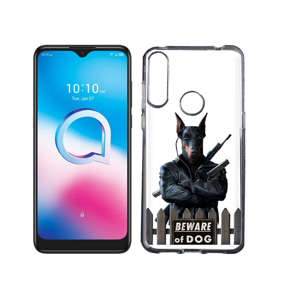 

Чехол MyPads Tocco для Alcatel 3L (2020) 5029Y доберман (PT159035.666.332), Tocco