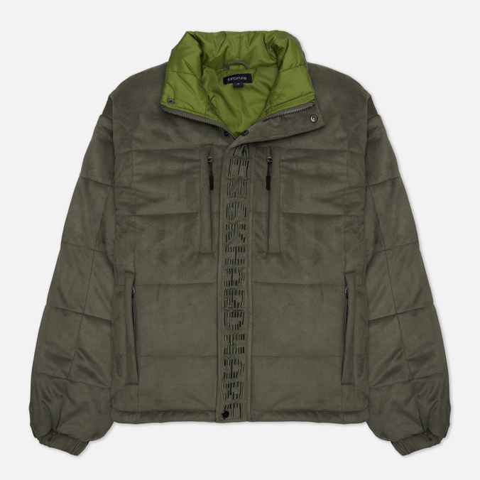 

Мужской пуховик Bronze 56k Faux Suede Puffer оливковый, Размер M, Зеленый, Faux Suede Puffer